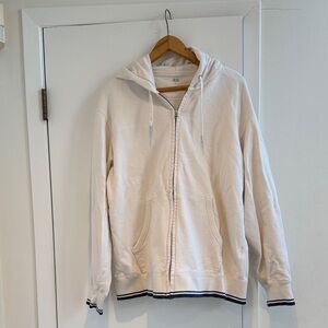 Uniqlo Men's Cream Hoodie Sweater, size XL
